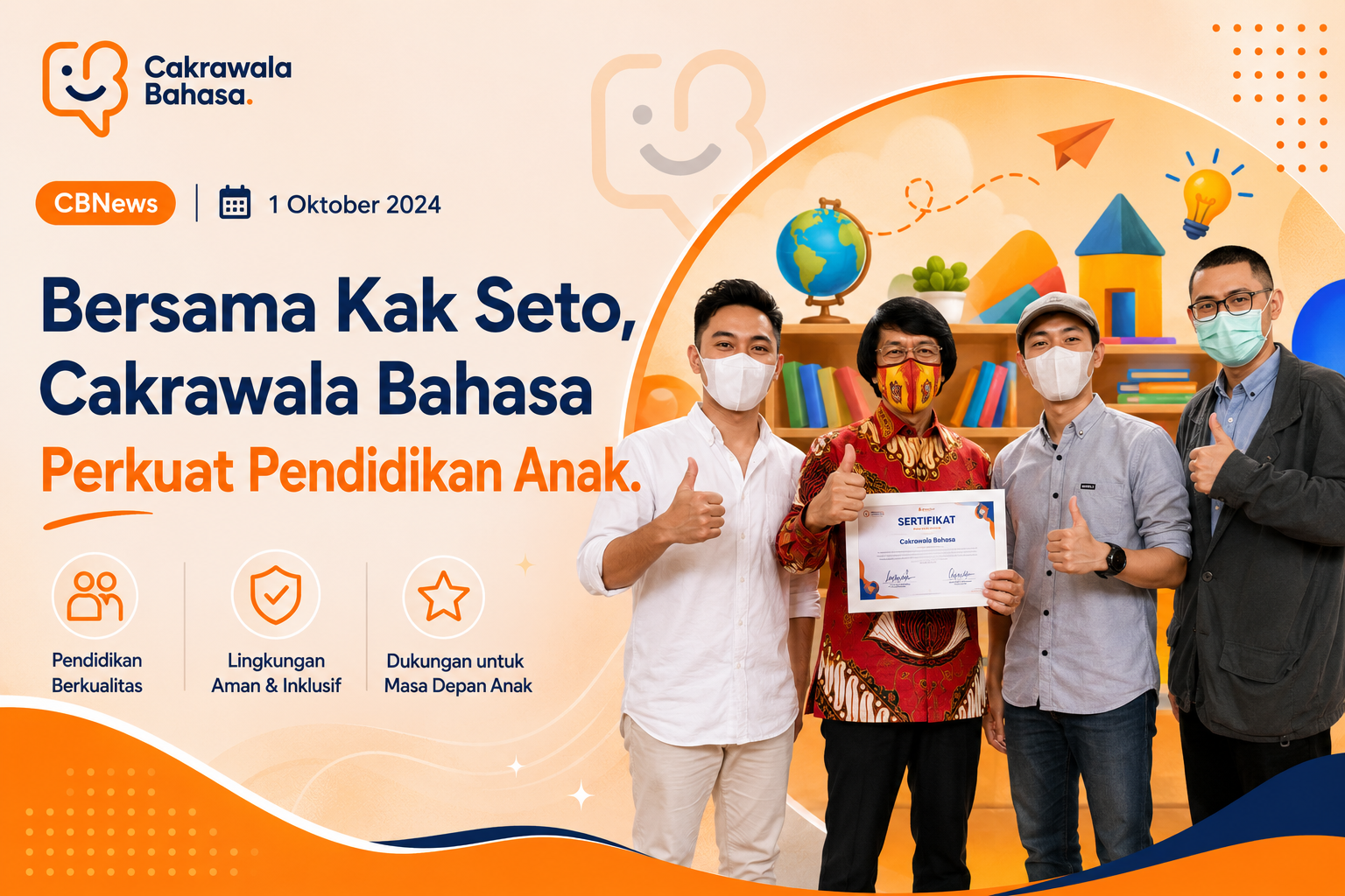 DimentorI Kak Seto, Cakrawala Bahasa Perkuat Pendidikan Anak
