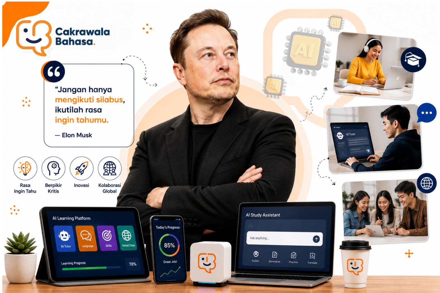 Elon Musk Berikan Kunci Sukses Belajar Di Era Teknologi AI